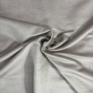 DONGHIA Ginger Swing Silver Mohair & Silk Velvet Fabric 55" PER YARD